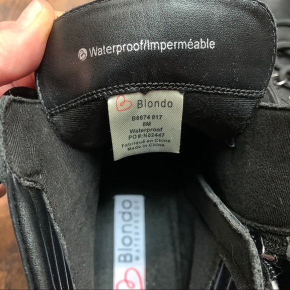 NWT Blondo Helen Waterproof Hiker Boot in Black - Picture 12 of 12